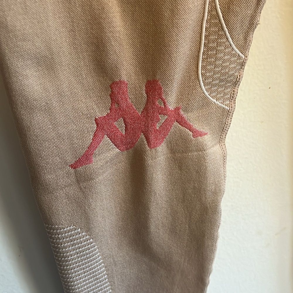 New With Tags Women’s Kappa Authentic Trybunalski Beige Lt Pink Leggings M/L — image 7 of 8